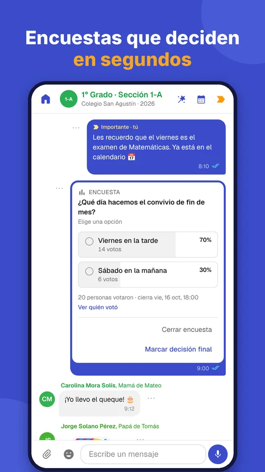 Una encuesta del aula